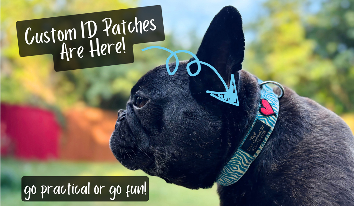 add your pet's information to your earthdog products with our custom tags