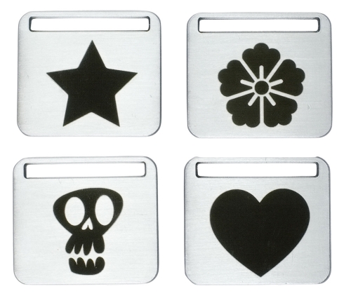 earthdog keychains with large engraved icons