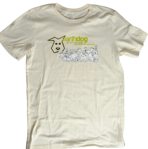 Earthdog Pack T-Shirt in Natural – soft cotton short sleeve dog-lover tee