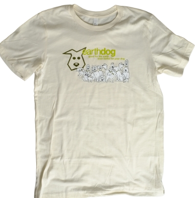 Earthdog Pack T-Shirt in Natural – soft cotton short sleeve dog-lover tee