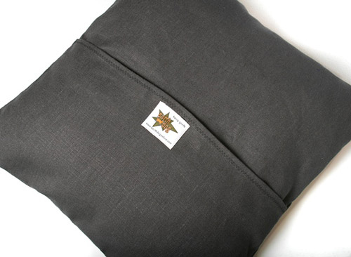 earthdog hypoallergenic natural dog bed back view with sham construction