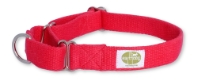 earthdog limited drop solid hemp martingale in fire red color way
