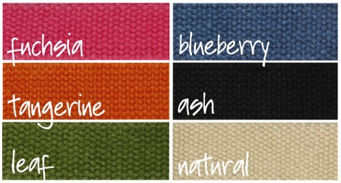 earthdog solid hemp line color palette of six colors ash blueberry leaf tangerine and natural