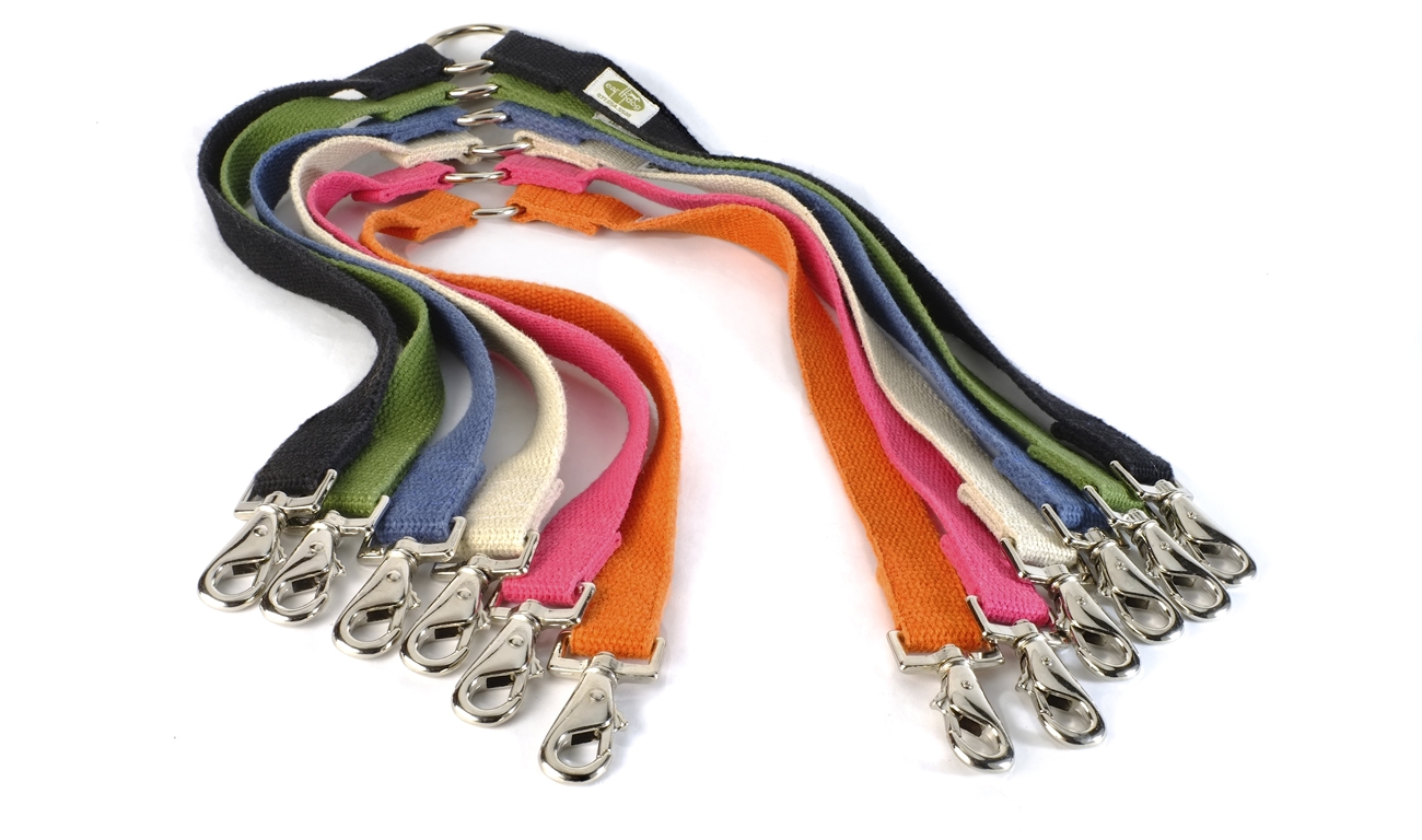 earthdog eco friendly hemp dog couplers in 6 colors