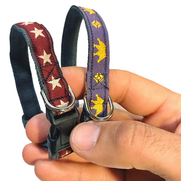 xsmall hemp adjustable collars - ed-dhcx