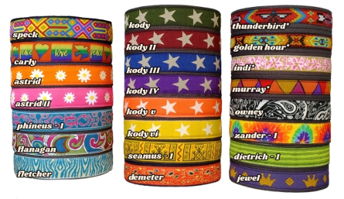 earthdog decorative buckle martingale eco friendly hemp dog collars in 27 cool patterns