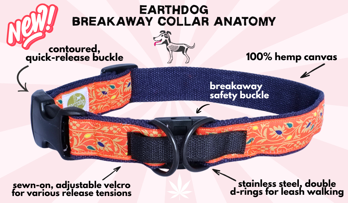 earthdog hemp breakaway collars are now available